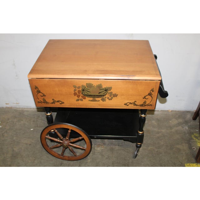Heywood Wakefield HitchcockStyle Tea Cart Chairish