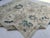 Boho Chic Oushak Handmade Wool Rug With Oversized Blue Florals For Sale - Image 3 of 8