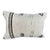 Turkish Hemp Pillow Cushion Natural Beige Black Pillow Cushion Cover 16" x 24" For Sale