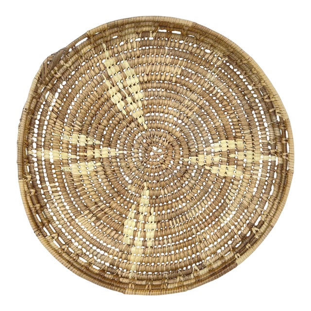 Early 20th Century Botswana Basket 17inch MATTER COLLECTION For Sale