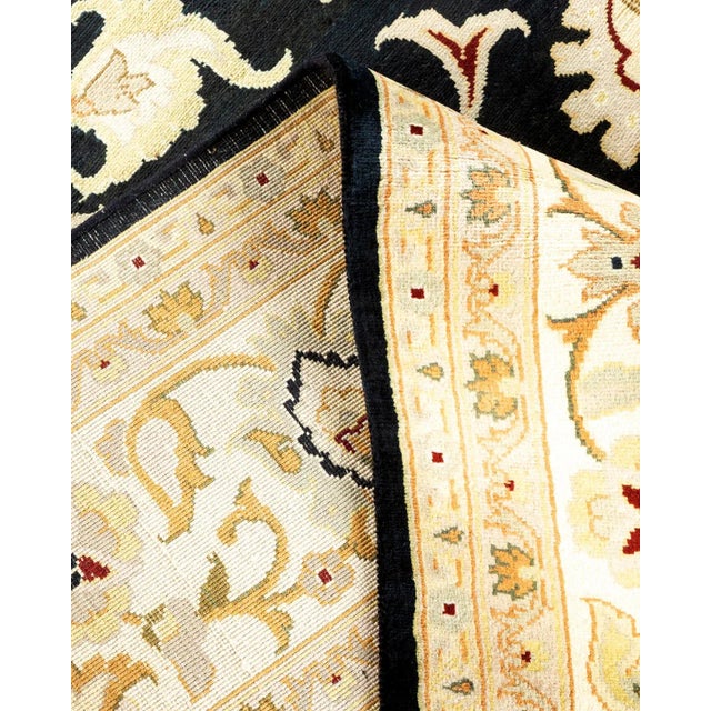 Mogul, One-of-a-Kind Hand-Knotted Area Rug in Black, 8' 3" x 10' 3" For Sale In New York - Image 6 of 8