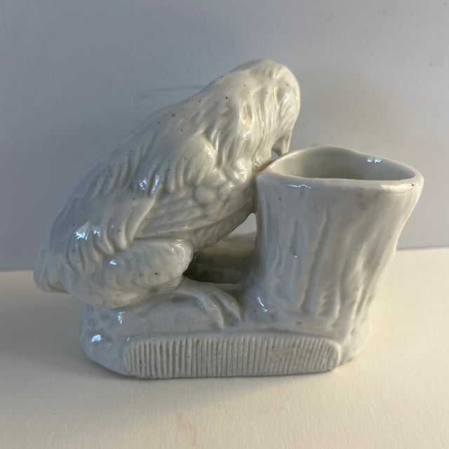 Antique English Bird and Frog Match Striker For Sale - Image 4 of 8