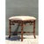 Late 20th Century Vintage Faux Bamboo Wood Low Stool For Sale - Image 5 of 12