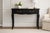 French Provincial Late 20th Century French Provincial Style Matte Black Bedside Table / Writing Desk With Bronze Hardware — 35.5” For Sale - Image 3 of 10