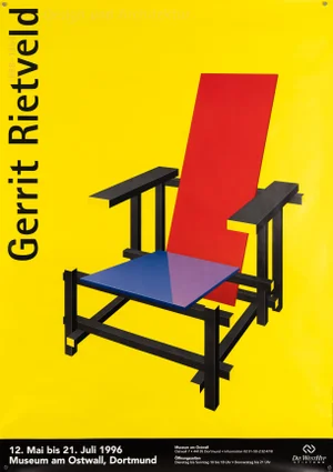 Gerrit Rietveld Exhibition Poster, 1996