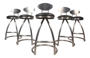 Contemporary Modern Industrial Style Bar Stools - Set of 5