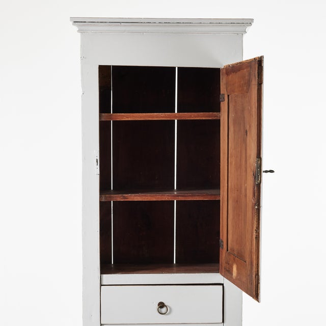 Mid 19th Century Narrow Wood Cabinet, 1860s For Sale - Image 5 of 6