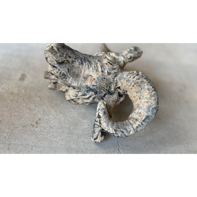 Antique Ram's Head From South of France For Sale - Image 9 of 10