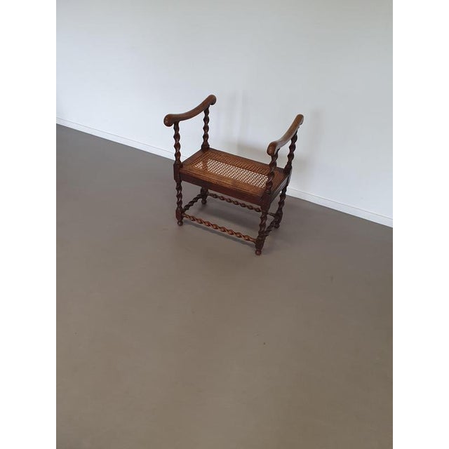 Wokkel Chair with Armrests and Webbing Seat For Sale - Image 4 of 10