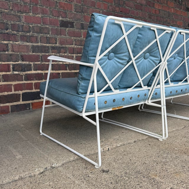 Salterini Very Rare Sectional Salterini Outdoor Patio Sofa Maurizio Tempestini For Sale - Image 4 of 12