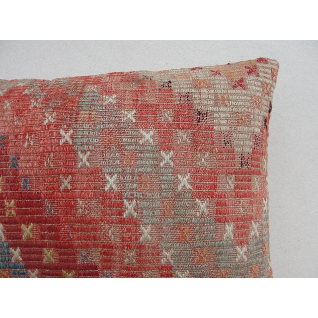 1970s Kilim Rug Pillow Cover For Sale - Image 4 of 11