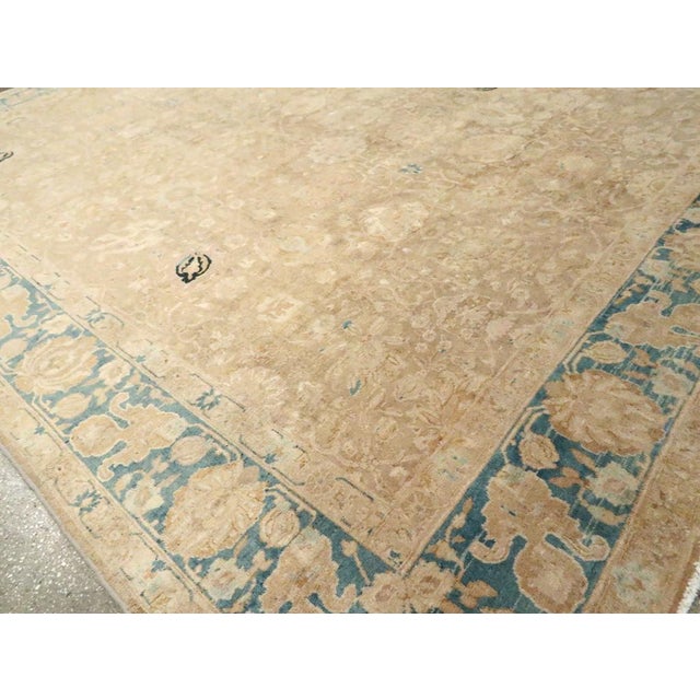 Galerie Shabab Collection Early 20th Century Persian Tabriz Room Size Carpet For Sale In New York - Image 6 of 8