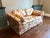 Mid-Century Modern 1970s Floral Tufted-Seat Loveseat For Sale - Image 3 of 5