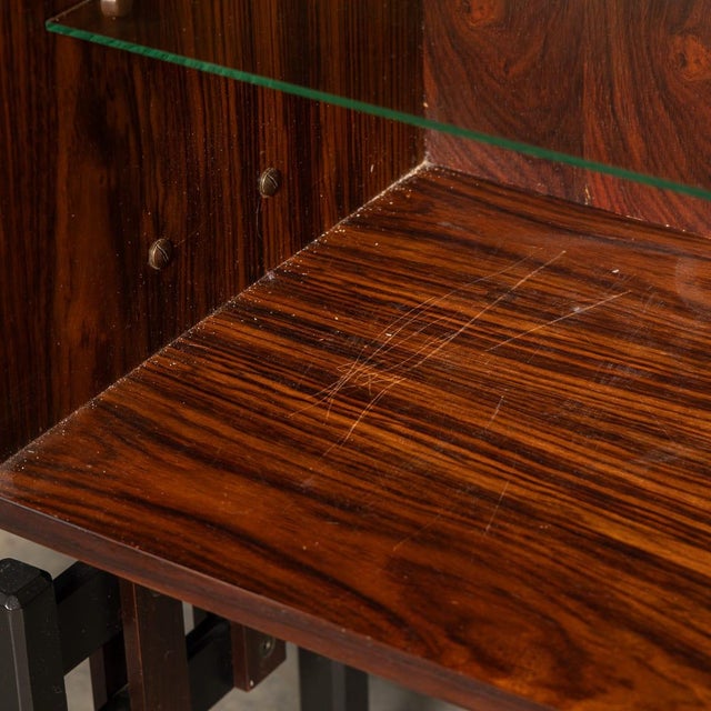 Vintage Italian Modular Hardwood Wall Cabinet by Franco Albini, 1950 For Sale - Image 11 of 18