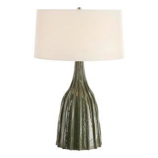 Arteriors Home Nyla Green Ceramic Lamp For Sale