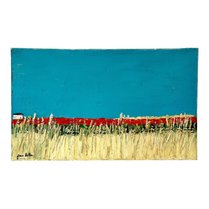 Jean Helleu, French Semi Abstract Expressionist Color Field Impasto Oil Painting Jean Helleu, c.1950's