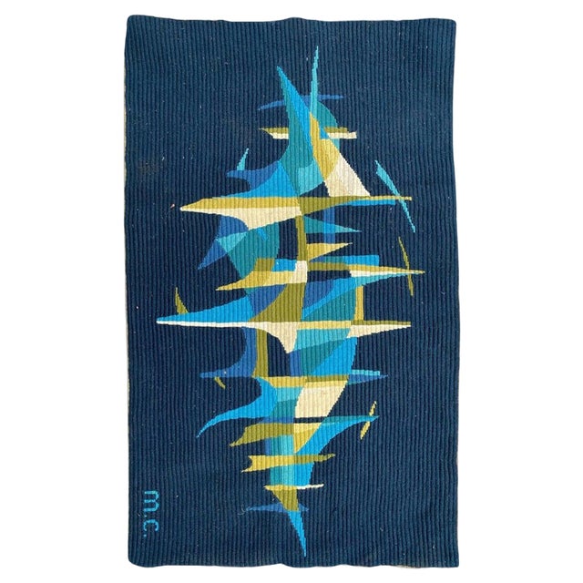 Modern French Tapestry with Gilles Duvert, 1970s For Sale