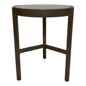 Thomas Pheasant for Baker/McGuire Taupe Spot Outdoor Side Table