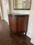 American Hickory Chair Two-Tone Wood Demilune Cabinet With Black Granite Top For Sale - Image 3 of 6