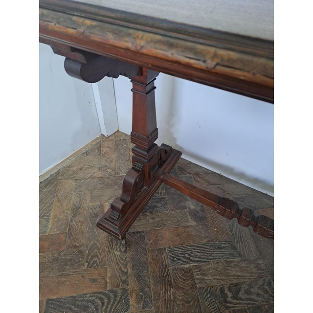 Aesthetic Movement Walnut Centre Table, 1860 For Sale - Image 4 of 8