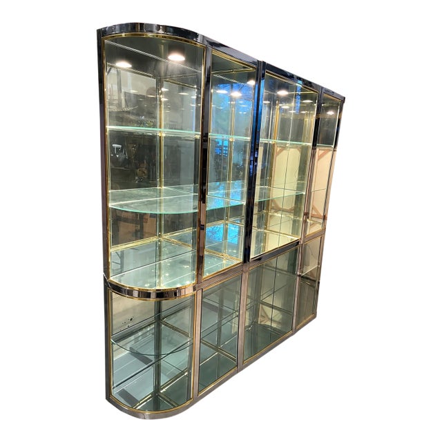 1970s Gorgeous Extra Large Glass Light Up Chanel Display Cabinet For Sale