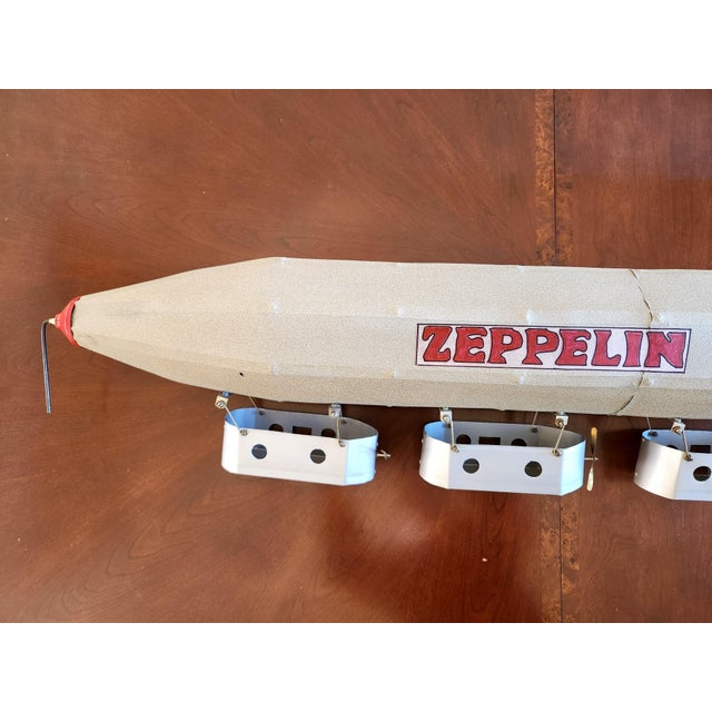 Mid-Century Modern 1930s Vintage Gilbert Erector Zeppelin Airship Blimp Model For Sale - Image 3 of 11