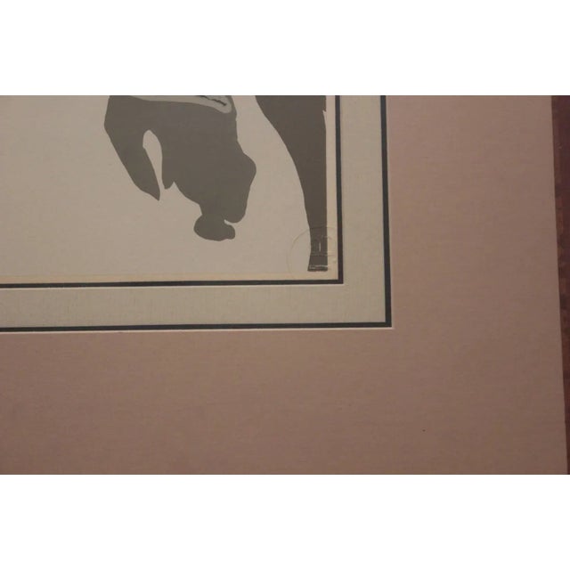 Surrealism Early Figurative Surreal Silkscreen Lithograph 1930s For Sale - Image 3 of 5