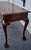 Chippendale Mahogany Writing Console Table Vintage 3 Drawer Ball Claw Foot Sofa For Sale - Image 4 of 15