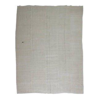 White Room Size Vintage Turkish Kilim - 8'5" x 11'10" For Sale
