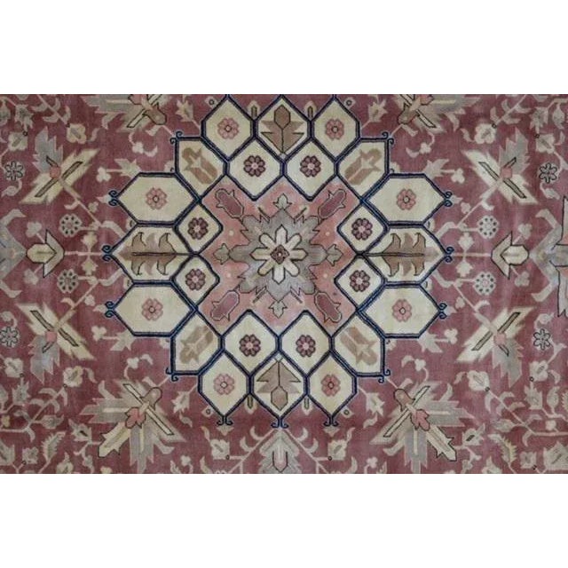 Rose 1980s Vintage Oushak Rug For Sale - Image 8 of 13