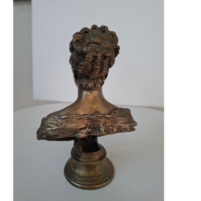 Bust of a Young Girl, 1950, Brass For Sale - Image 6 of 9