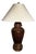 Rustic Guildmaster Turned Wood Table Lamp For Sale