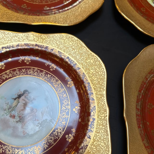 Royal Vienna Square Dessert Plates, Set of Eleven For Sale In San Francisco - Image 6 of 12