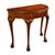 Antique Mahogany Carved Chippendale Demi-Lune Queen Anne Game Console Table 1900 For Sale In Portland, OR - Image 6 of 18
