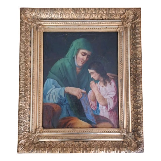 Saint Anne Teaching the Virgin to Read, Circle or workshop of Bartolomé Esteban Murillo, Seville, 1617–1682 For Sale