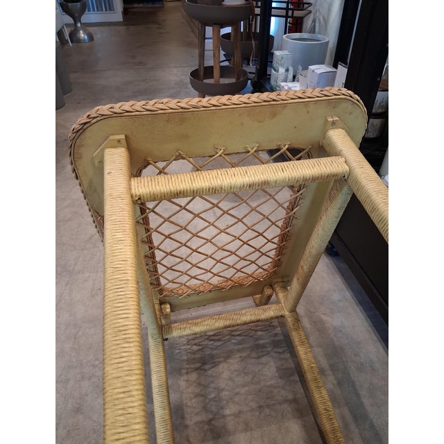 Late 19th Century Antique American Bar Harbor Wicker Tea Cart, Attributed to Heywood-Wakefield, Circa 1910–1925 For Sale - Image 5 of 7