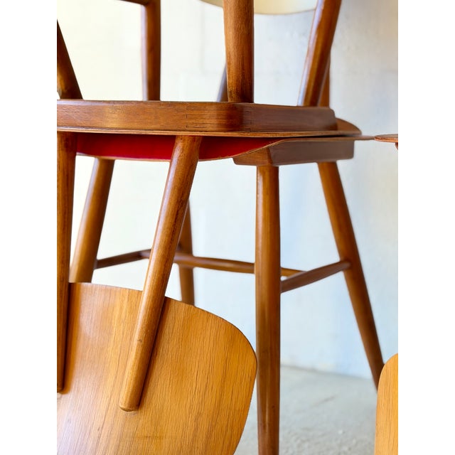 Beige Bistro Chairs from Ton, 1960, Set of 4 For Sale - Image 8 of 18