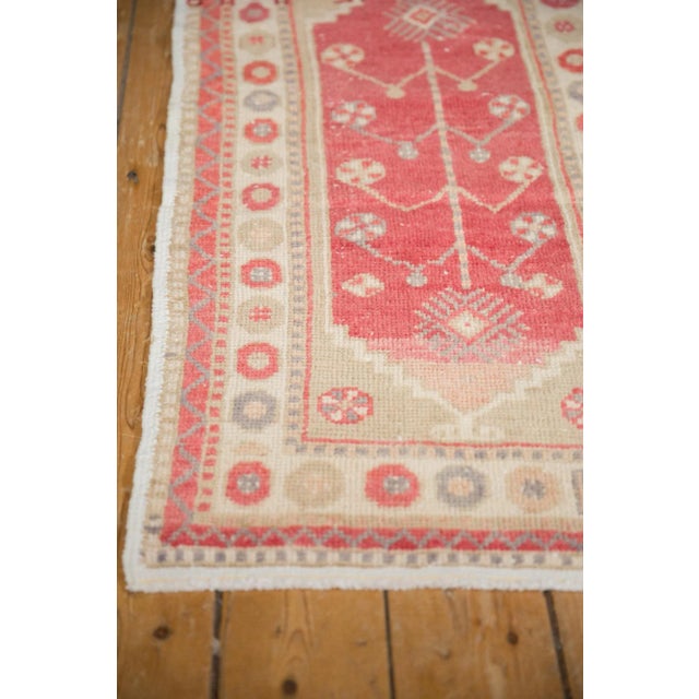 1960s Vintage Distressed Oushak Rug Runner - 2'2" X 4'4" For Sale - Image 5 of 9