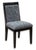 Black Barbara Barry for Baker Set of 10 Lacquered Black & White Fabric Dining Chairs For Sale - Image 8 of 11