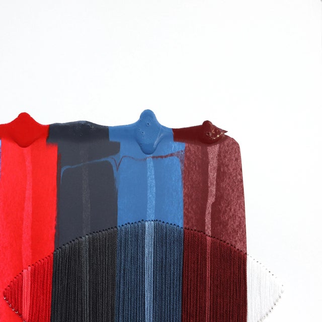 Abstract Fils I Colors DCCI - Colorful Abstract Contemporary Art on Paper Original Artwork by Raul De La Torre For Sale - Image 3 of 7