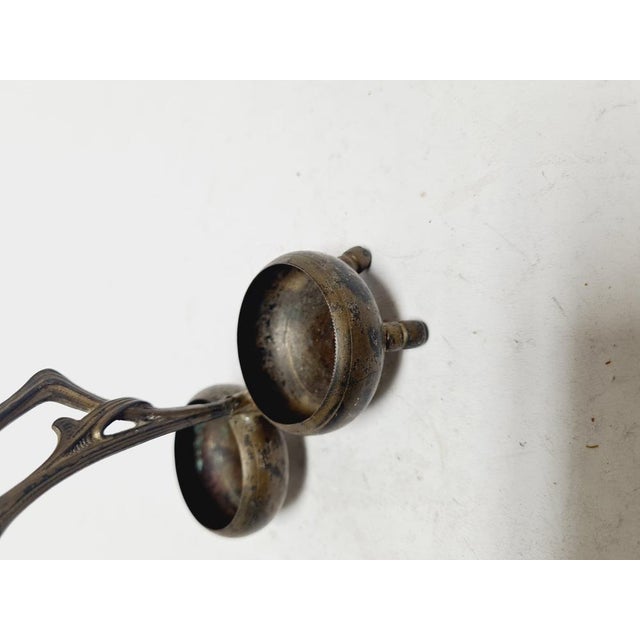 Art Nouveau Salt and Pepper Holder by Niemen Glassworks, Poland, 1920s, in Very Good conditions. Designed 1920 to 1949 I...