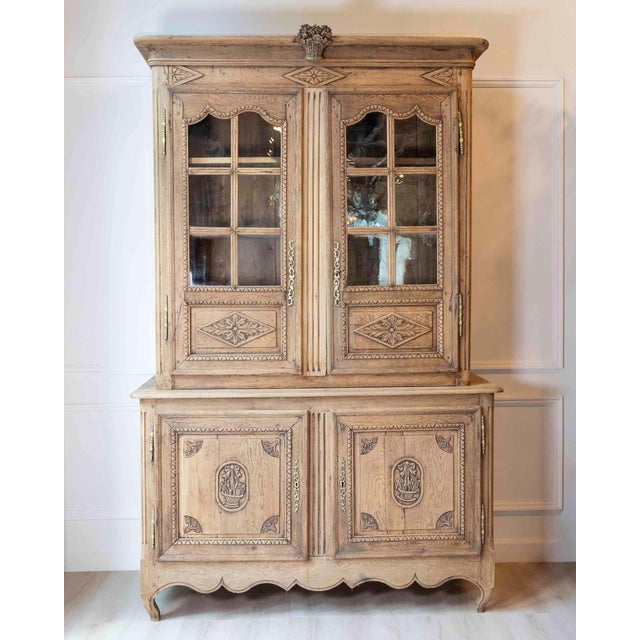 Early 19th Century Norman Carved Oak Two-Part Sideboard For Sale - Image 10 of 12