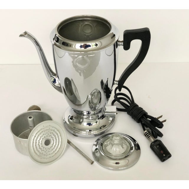 Vintage Royal Rochester Chrome Electric Coffee Percolator Chairish