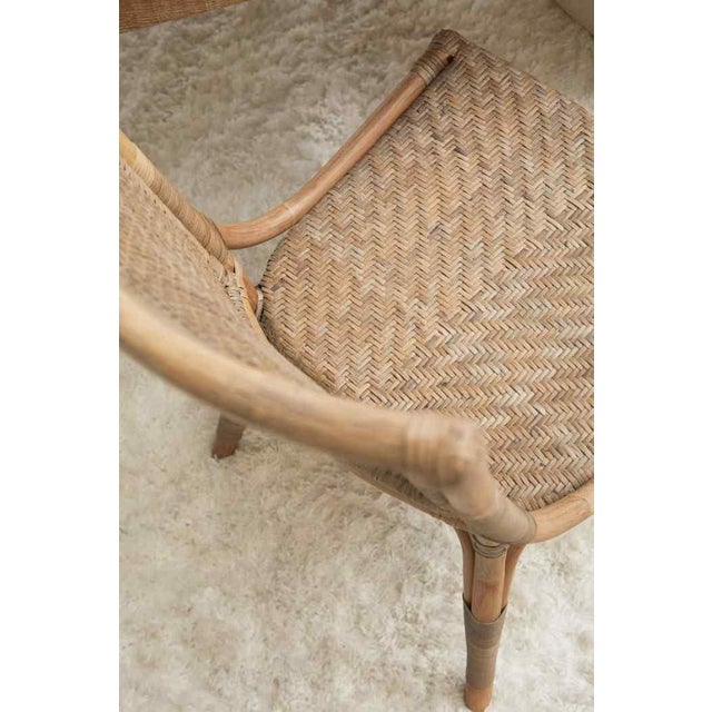 Luna Rattan Frame Armless Dining Chair 2pc by Essentials for Living For Sale - Image 15 of 15