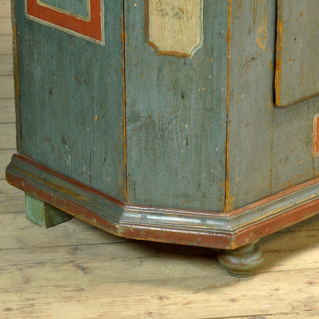 Antique Pine Bridal Cabinet, 1794 For Sale - Image 9 of 17