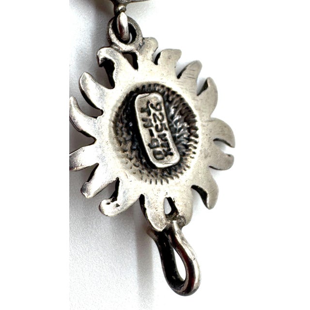 Sergio Bustamante Signed Sterling Sun & Moon Link Bracelet, Rare Edition, 1980s For Sale - Image 16 of 18