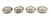 Silver Set of Four Silver -Plated Swan Salt Cellars With Glass Inserts and Spoons — Vintage Tableware, Hollywood Regency Style For Sale - Image 8 of 13