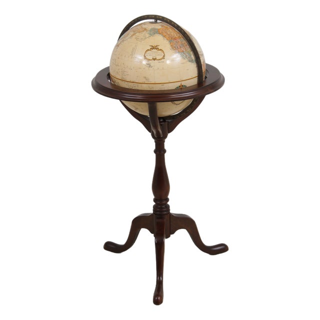 Brandt Replogle Globe/Mahogany Stand For Sale
