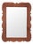 Oak Mirror with Scalloped Edge, 1970s For Sale