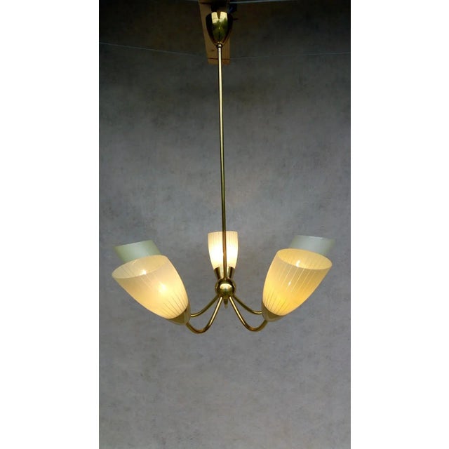 Mid-Century Modern Mid-Century Modern Aluminum Chandelier, 1960s For Sale - Image 3 of 18